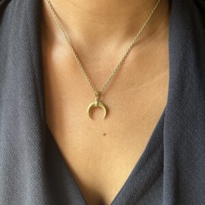 Boho Cerescent Moon Pendant