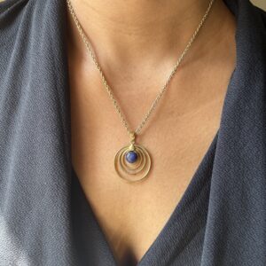 Boho Earth Spiral Pendant