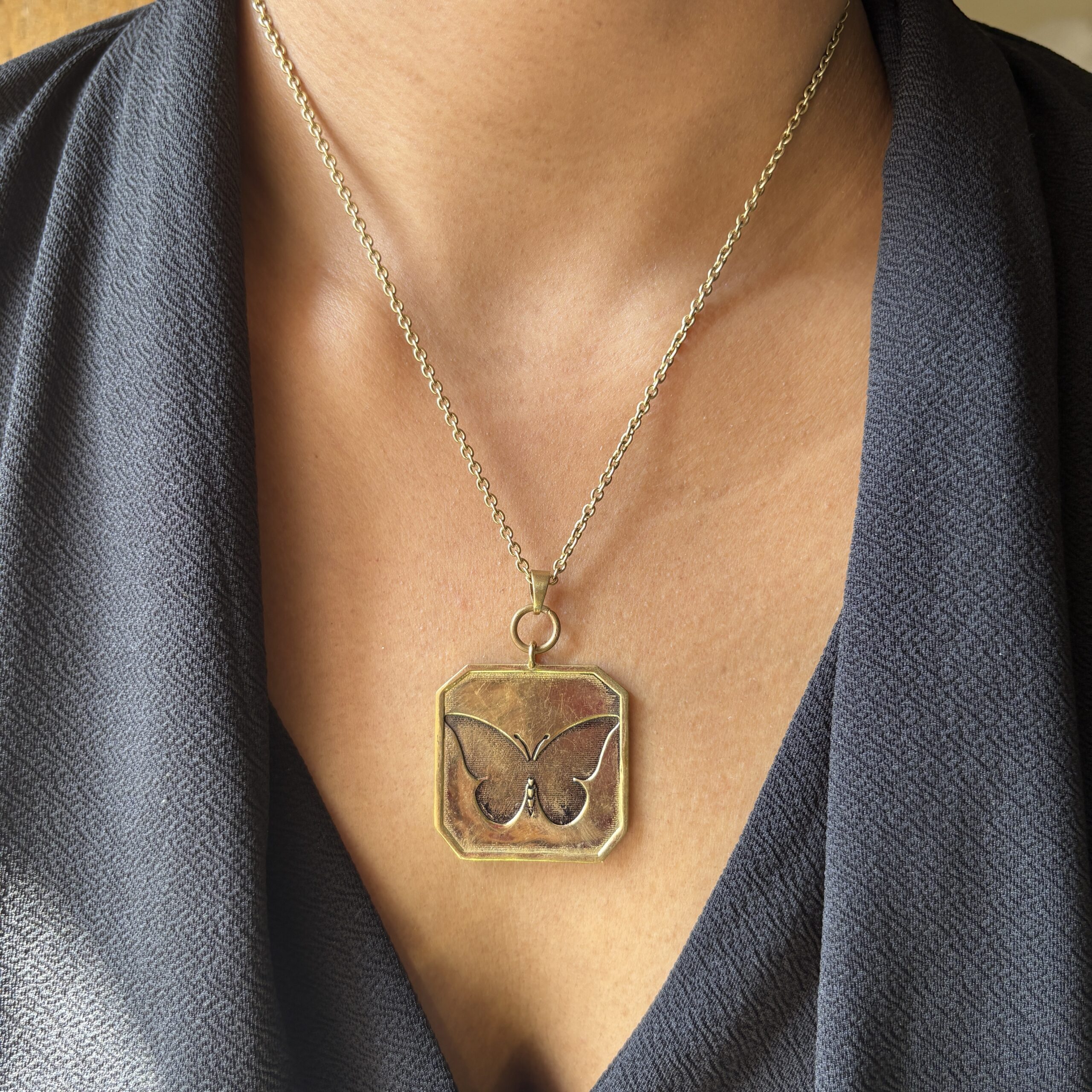 Boho Butterfly Pendant