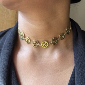Boho 7Chakra chokar Necklace