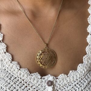 Boho Shri Yantra Pendant