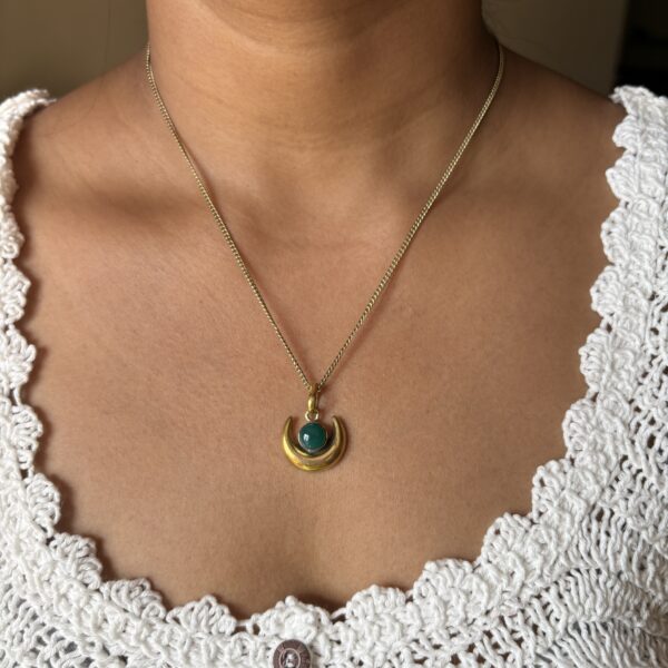 Boho Cerescent Moon Pendant