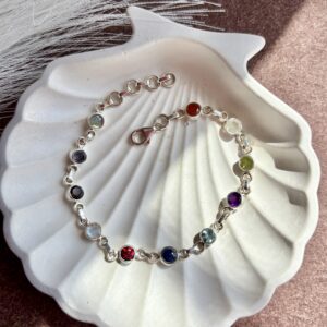 Natural Multi Healing bracelet 92.5 Silver - PRE ORDER