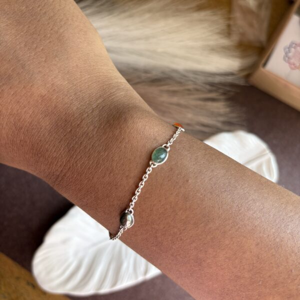 Natural Mini Money bracelet 92.5 Silver (Sterling Silver) - Image 2