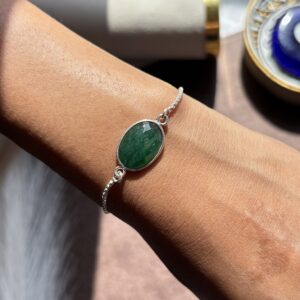 Energized Green Aventurine Bracelet 92.5 Silver
