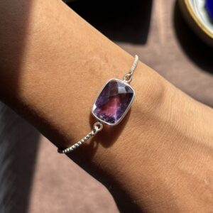 Energized Amethyst Bracelet 92.5 Silver