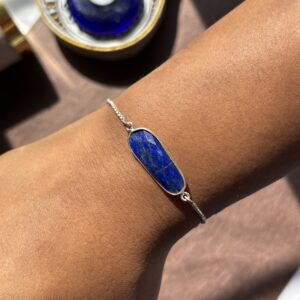 Energized Lapis Lazuli Bracelet 92.5 Silver