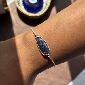 Energized Lapis Lazuli Bracelet 92.5 Silver