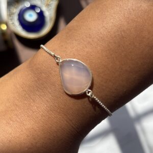Energized Rose quartz Bracelet 92.5 Silver