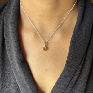 Energized Citrine Pendant 92.5 Silver