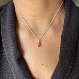 Energized Carnelian Pendant 92.5 Silver