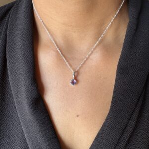 Energized Amethyst Pendant 92.5 Silver