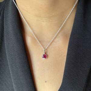 Energized Ruby Pendant 92.5 Silver