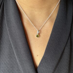 Energized Peridot Pendant 92.5 Silver
