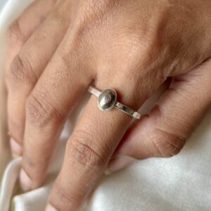 Energised Natural Pyirite Ring | 92.5 Silver - Adjustable Ring