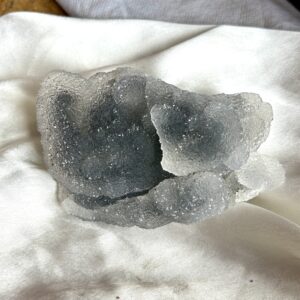 Energised Natural Drzzy Chalcedony Cluster Raw (313 Grams)  |100% Authentic & Natural
