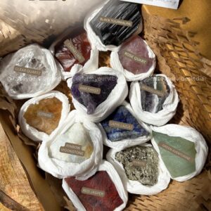 12 Natural Raw Stones - Reiki Infused