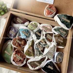 20 Natural Raw Stones - Reiki Infused
