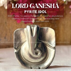 Natural Pyrite Ganeshji | 100% Authentic & Natural - No Resin - Size Approx 3inchs