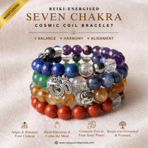 7 Chakras Cosmic Coil Bracelet - Reiki Energsied