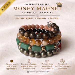 Money Magnet Cosmic Coil Bracelet - Reiki Energsied