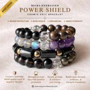 Power Shield Cosmic Coil Bracelet - Reiki Energsied