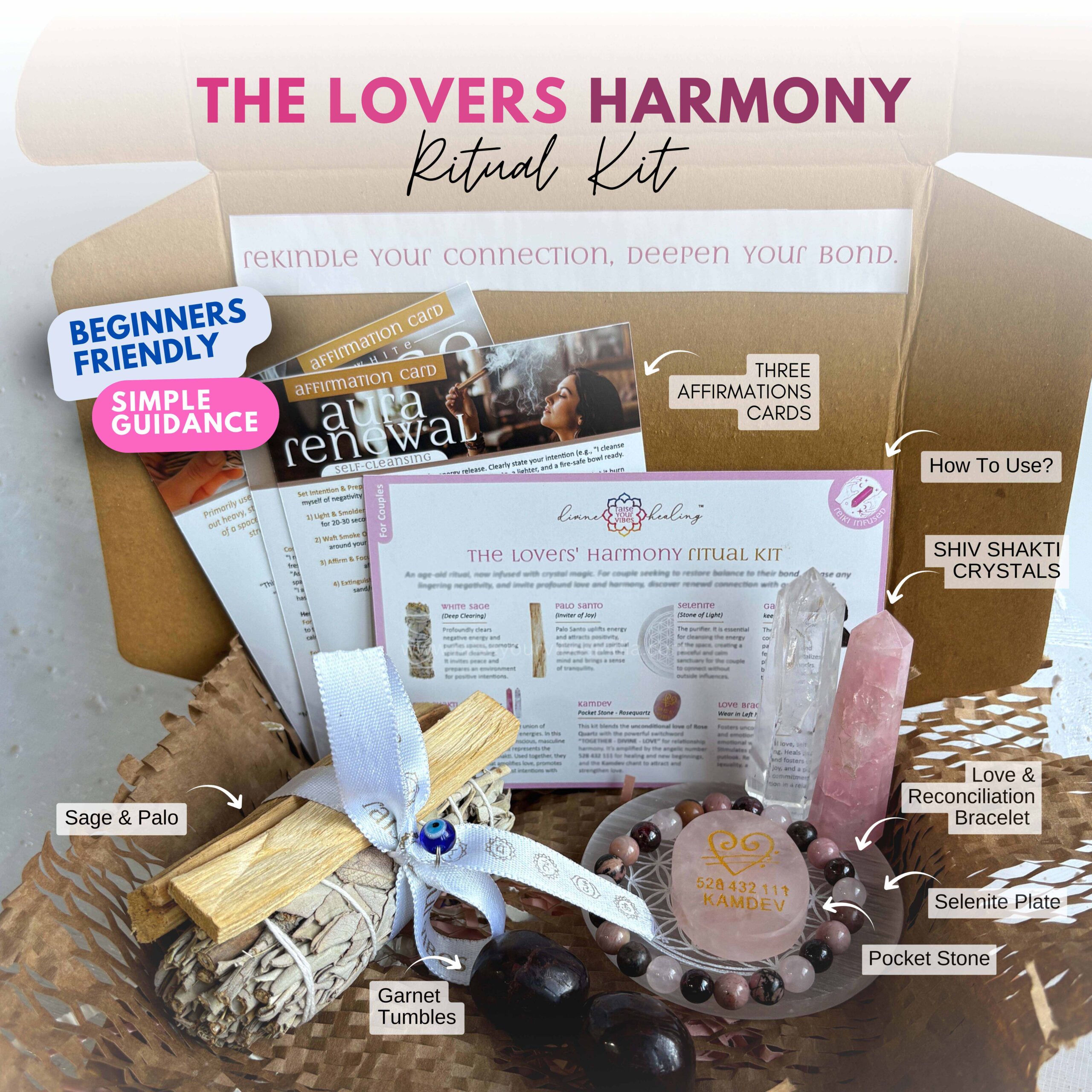 The Lovers Harmony Ritual KIT - Reiki Infused - Image 2