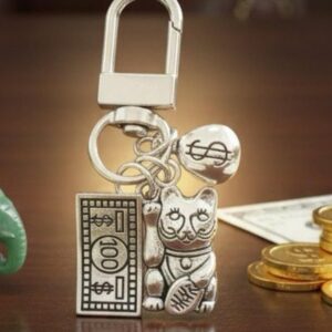 ✨ Fengshui Lucky Cat Keychain