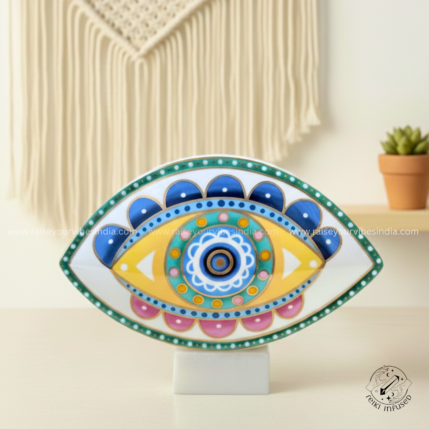 🔮 The Mystical Protector: Harmony Nazar Eye Ceramic Amulet