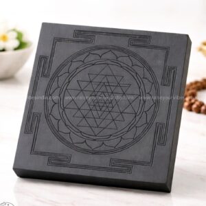 Karungali Shree Yantra Plate 3x3inchs