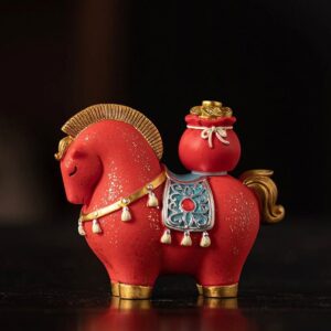 Wealth Horse with Moving Money Bag