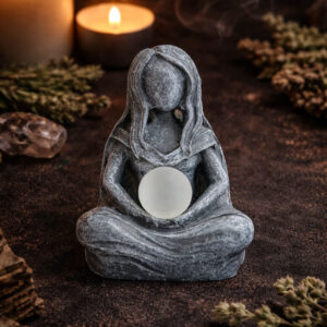 Moon Goddess with Clear Quartz