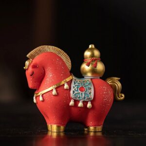 Wealth Horse with Double Gourd (Wu Lou)