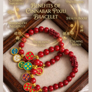 CINNABAR PIXIU BRACELET