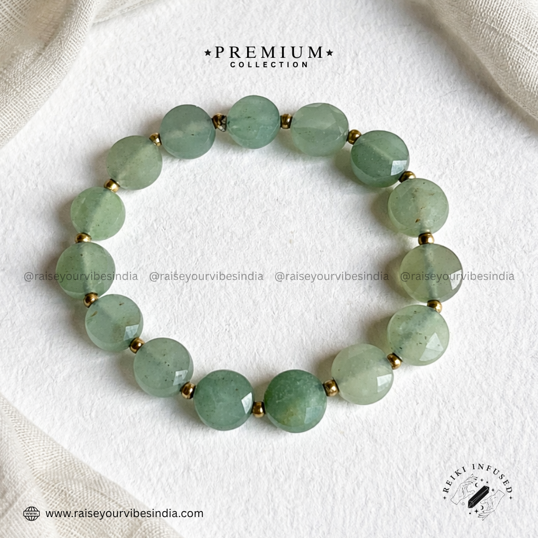 Reiki Energised Green Aventurine - Luck & Opportunities