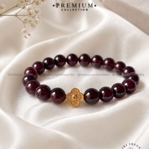Garnet Bracelet Gem Quality - 8mm (Video)