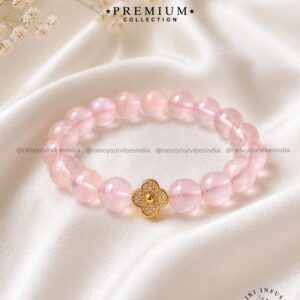 Rose quartz Bracelet Premium Quality - 10mm (Video)