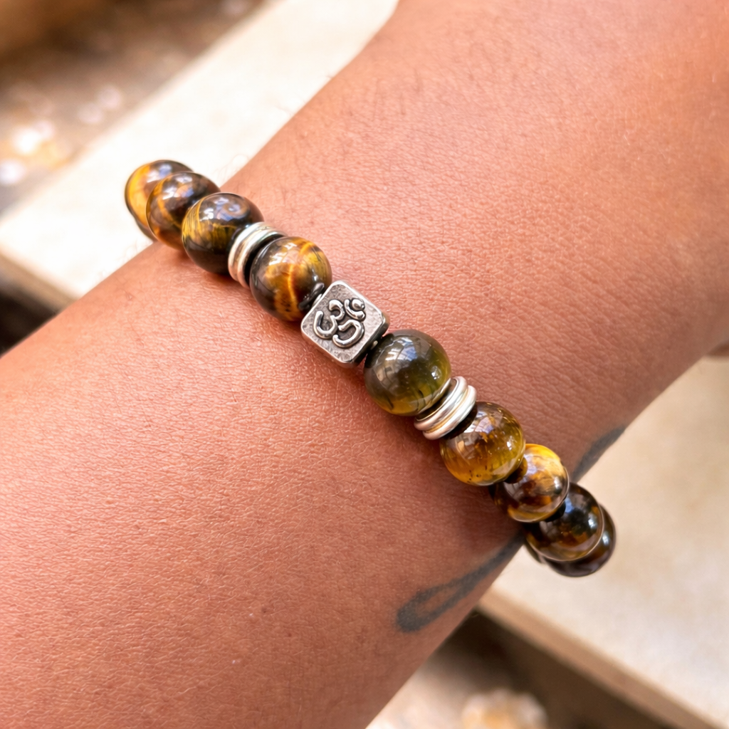 Energized Tigers Eye Bracelet (Protection, Creativity & Balance) | 100% Authentic & Natural