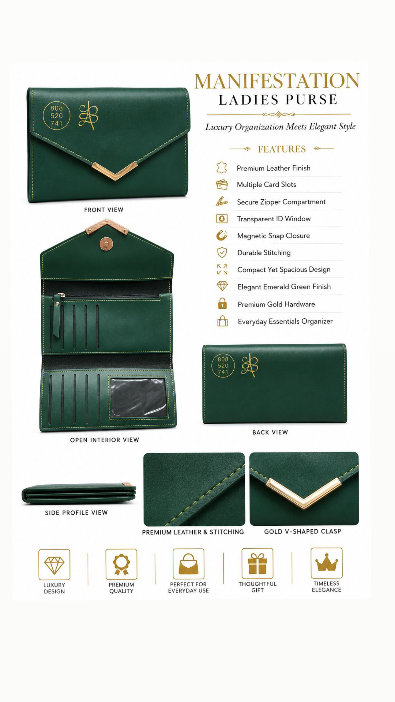 Ladies Wallet for Wealth & Prosperity - Image 2