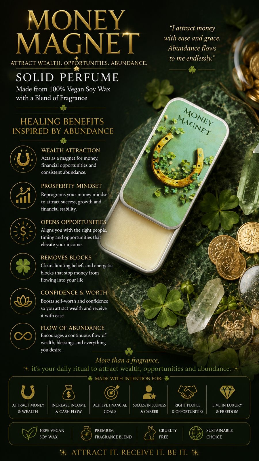 Money Magnet Solid Perfume
