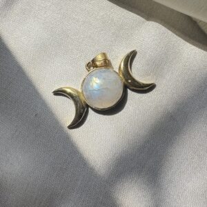 Triple Moon- Rainbow Moonstone