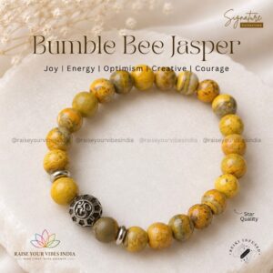 Bumble Bee Jasper Bracelet 8mm (Product Video ⬇️)
