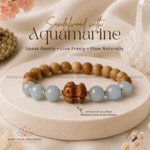 Sandalwood - Aquamarine 8mm