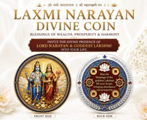 LAXMI NARAYAN DIVINE COIN (Front - Back)