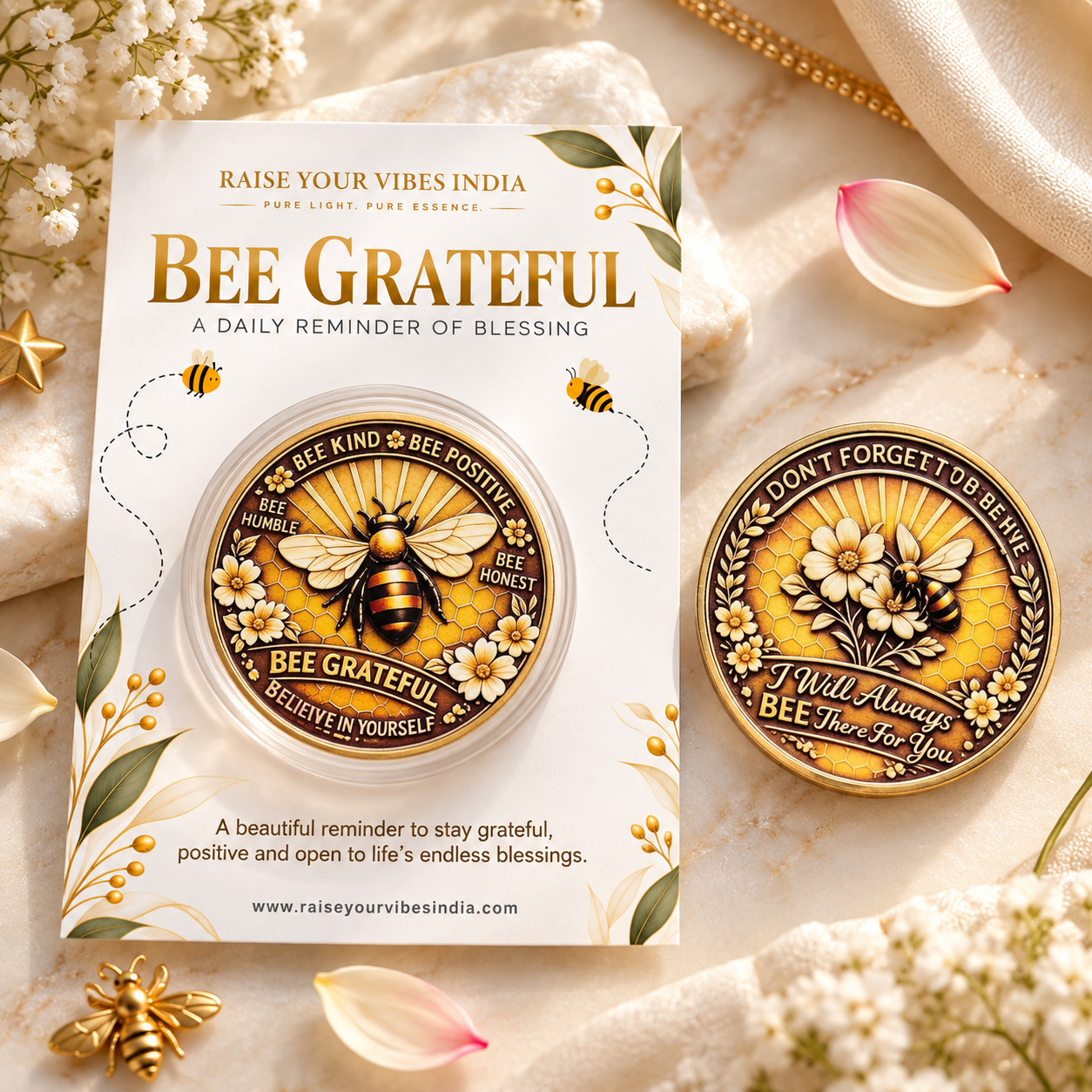 Bee Grateful Coin