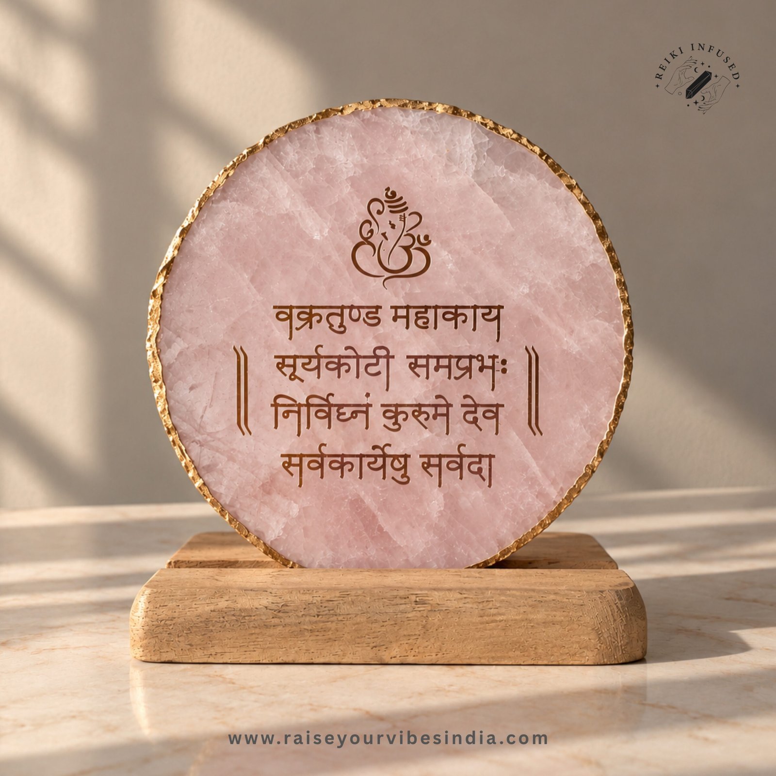 FOR LOVE & HARMONY – ROSE QUARTZ GANESHA MANTRA